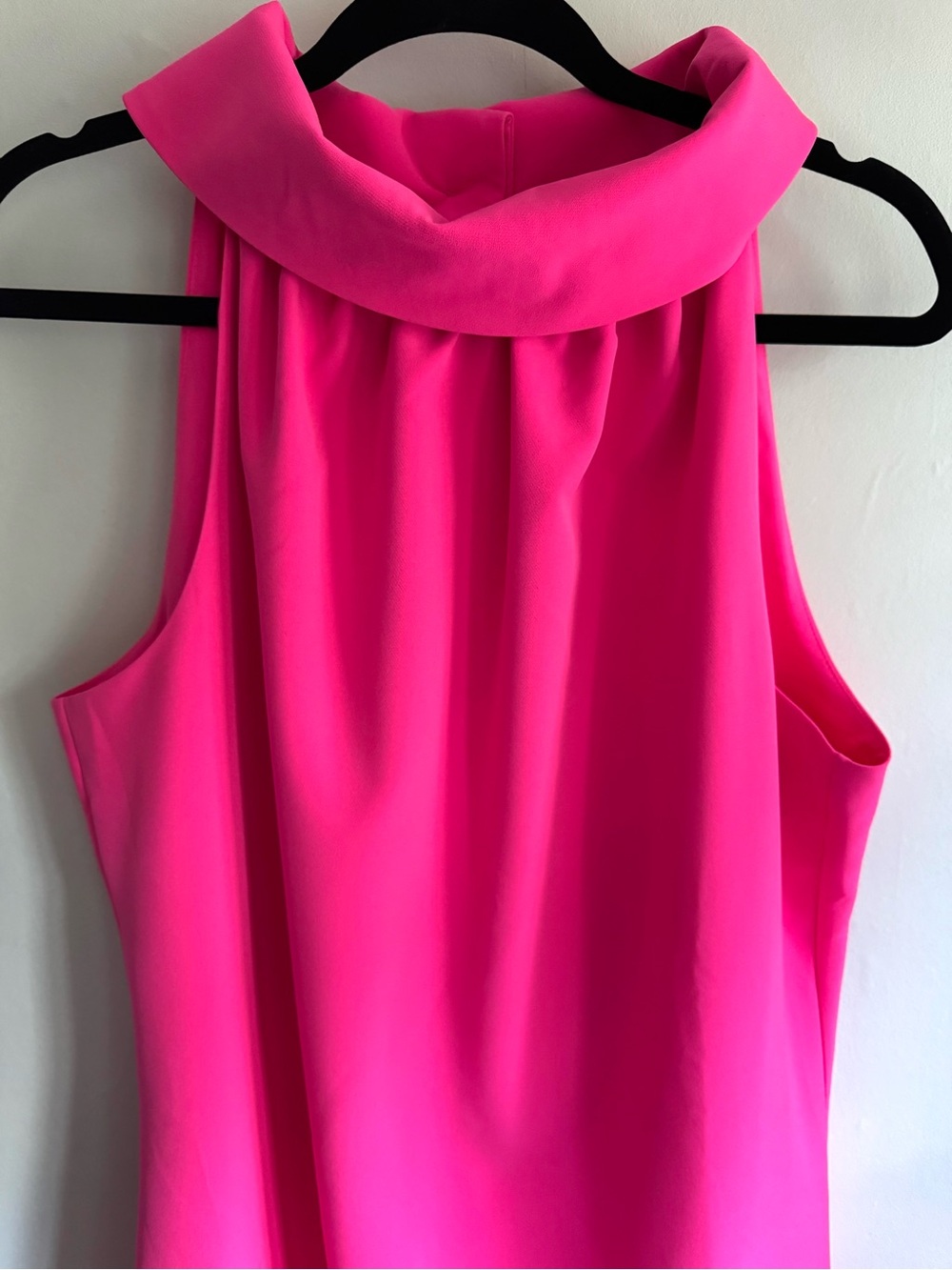 STS Sail to Sable Sleeveless Mock Neck Pink Shift Dress
